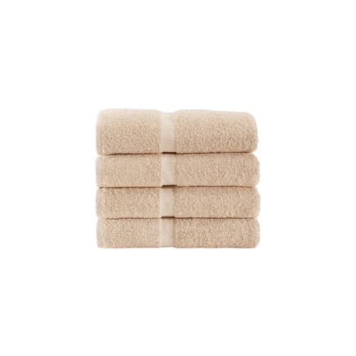 Rapture XL Bath Towel 100 Ring Spun Cotton Dobby Border 27x54 17lbs dz Beige